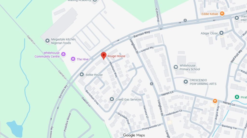 WH Roofing based in Milton Keynes Map